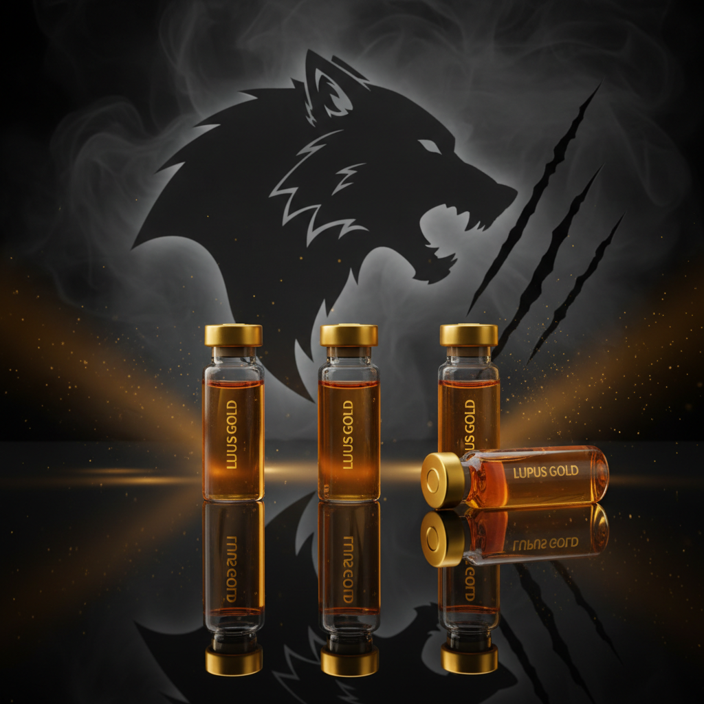 The KLOW Stack lyophilised peptide vials BPC-157 TB-500 GHK-Cu KPV with bacteriostatic water and syringes for injury repair gut healing and anti-inflammatory immune protocol